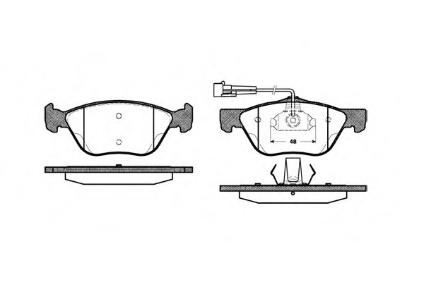 Гальмівні колодки дискові BOSCH арт. 258902