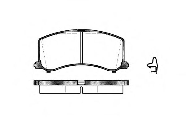 Гальмівні колодки дискові BOSCH арт. 259502