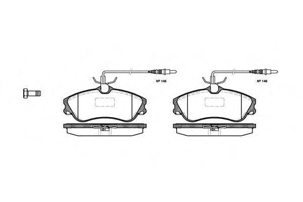 Гальмівні колодки дискові BREMBO арт. 263404