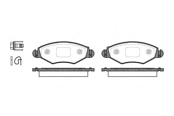 Гальмівні колодки дискові BOSCH арт. 264320