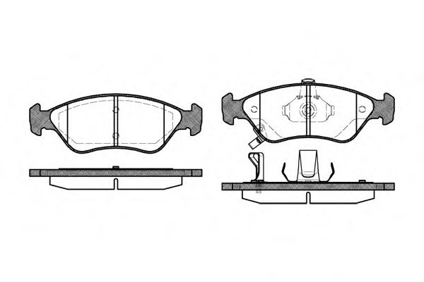 Гальмівні колодки дискові BOSCH арт. 264802