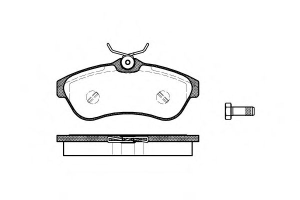 Гальмівні колодки дискові BREMBO арт. 288000