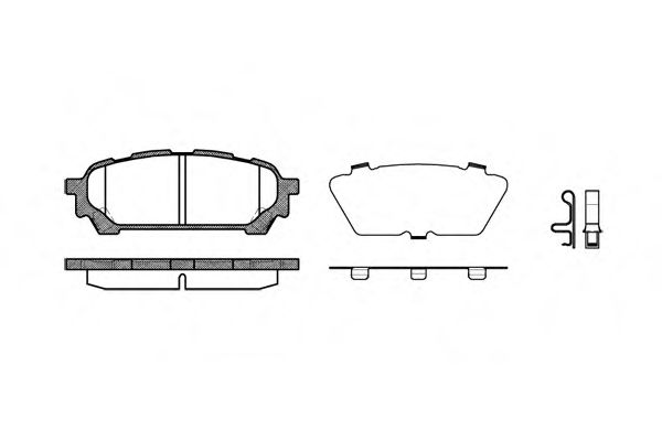 Гальмівні колодки дискові SUBARU арт. 2117601