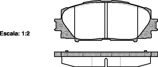 Гальмівні колодки дискові ABS арт. 2122400