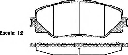 Гальмівні колодки дискові TOYOTA арт. 2123400