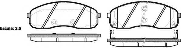 Гальмівні колодки дискові BLUEPRINT арт. 2124402