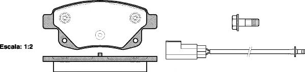 Гальмівні колодки дискові FERODO арт. 2125202
