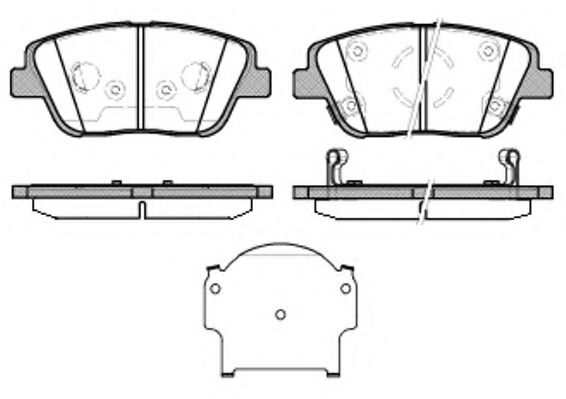 Гальмівні колодки дискові BREMBO арт. 2142302