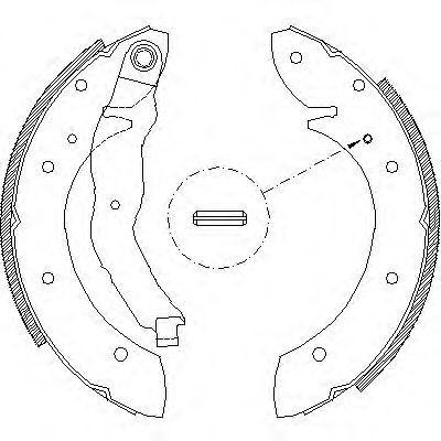 Гальмівні колодки барабанні BREMBO арт. 439601