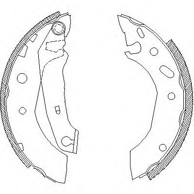 Гальмівні колодки барабанні BREMBO арт. 450701