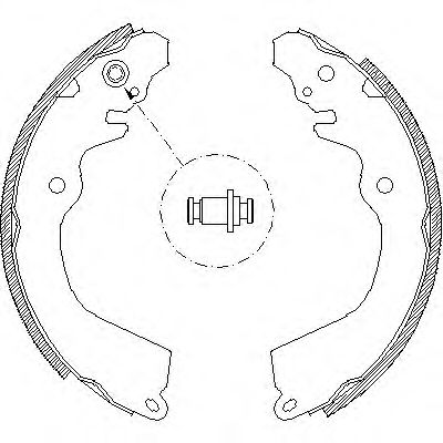 Гальмівні колодки барабанні BREMBO арт. 464600