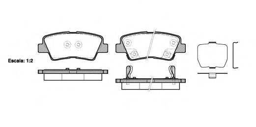 Гальмівні колодки дискові JAPANPARTS арт. 2136202