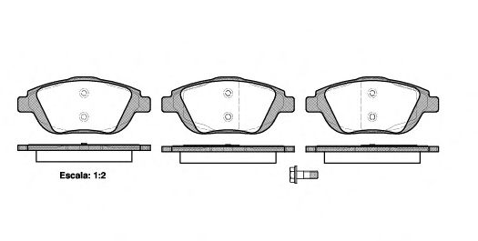 Гальмівні колодки дискові BREMBO арт. 2139200