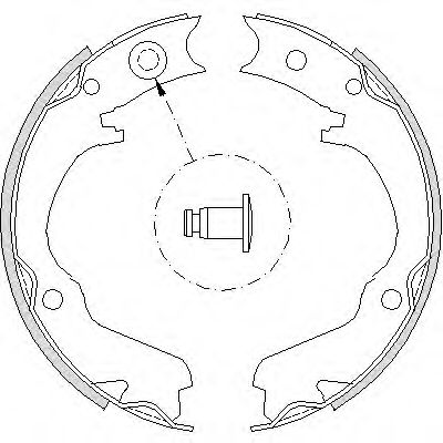 Гальмівні колодки барабанні JAPANPARTS арт. 473400