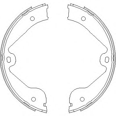 Гальмівні колодки барабанні BREMBO арт. 473500