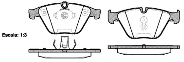 Гальмівні колодки дискові BREMBO арт. 285720