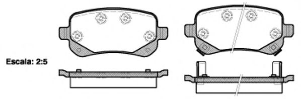 Гальмівні колодки дискові BREMBO арт. 2109502