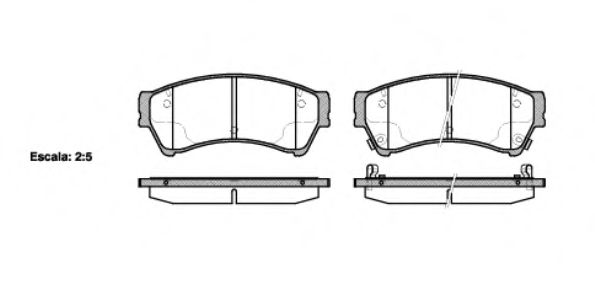 Гальмівні колодки дискові TOKO CARS арт. 2119602