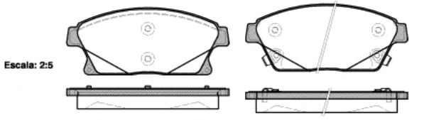 Колодки гальмівні задні VALEO арт. 2143102