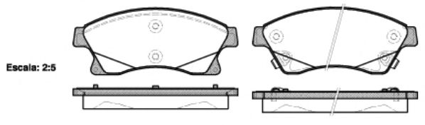 Гальмівні колодки дискові FERODO арт. 2143112