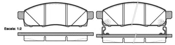 Гальмівні колодки дискові BREMBO арт. 2143402