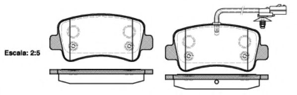 Гальмівні колодки дискові BOSCH арт. 2143901