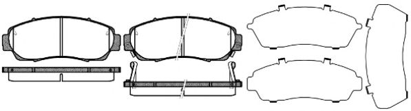 Гальмівні колодки дискові BREMBO арт. 2117112