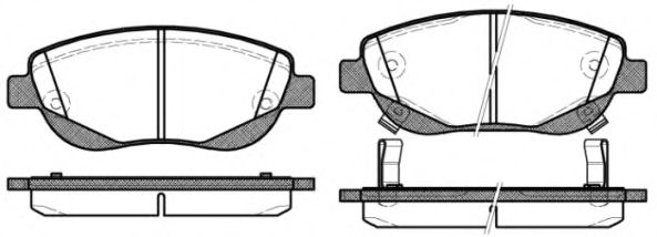 Гальмівні колодки дискові TRW арт. 2144802