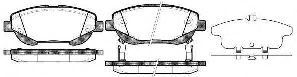 Гальмівні колодки дискові BOSCH арт. 2145302