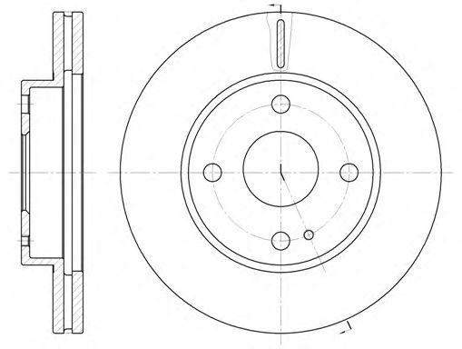 Гальмівний диск BLUEPRINT арт. 605610