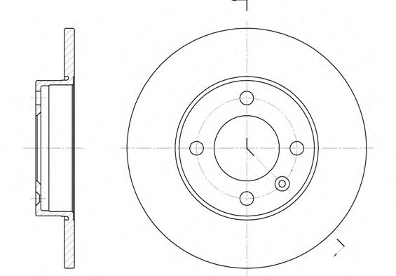 Гальмівний диск BREMBO арт. 608600