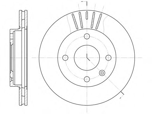 Гальмівний диск BLUEPRINT арт. 609610