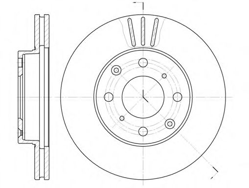 Гальмівний диск BLUEPRINT арт. 610810