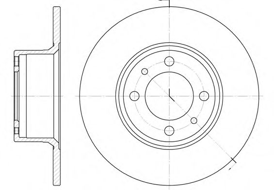 Гальмівний диск BREMBO арт. 615600