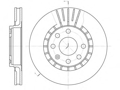 Гальмівний диск BLUEPRINT арт. 617810