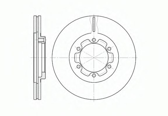 Гальмівний диск BOSCH арт. 618810