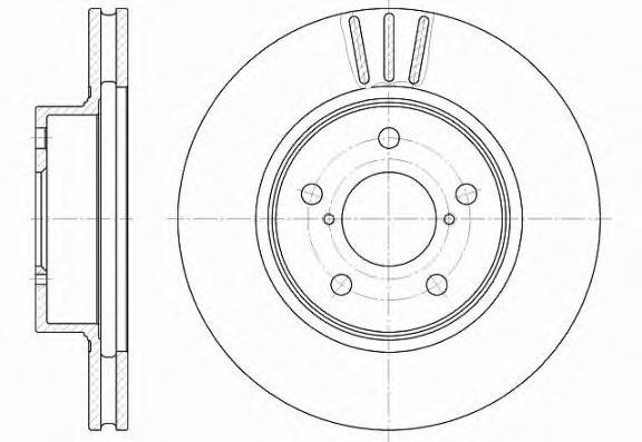 Гальмівний диск BLUEPRINT арт. 639710