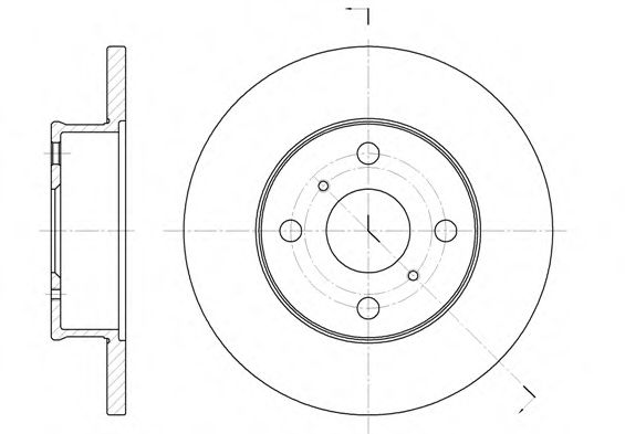 Гальмівний диск BLUEPRINT арт. 640100