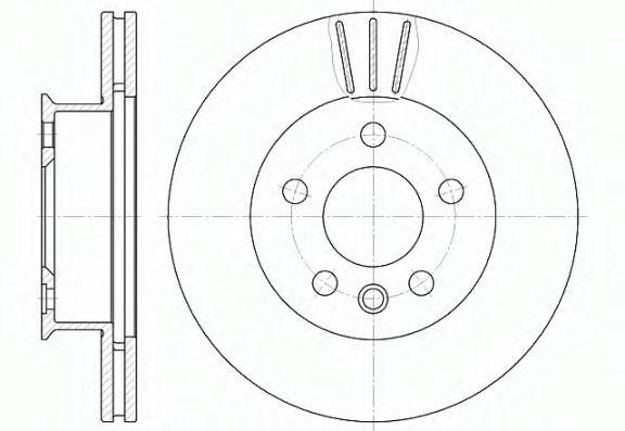 Гальмівний диск BOSCH арт. 641610