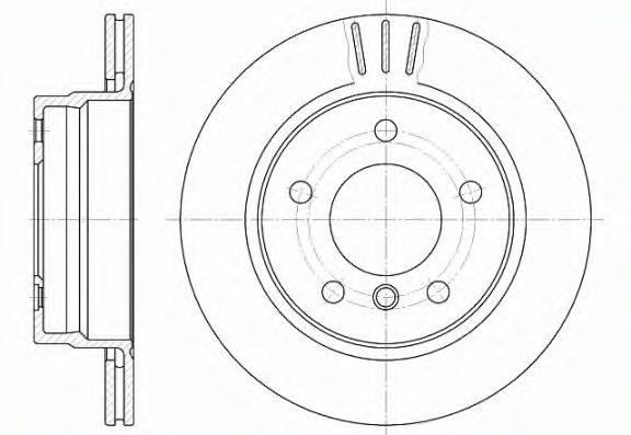 Гальмівний диск BOSCH арт. 645810