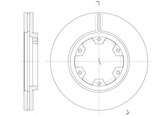 Гальмівний диск BLUEPRINT арт. 646610