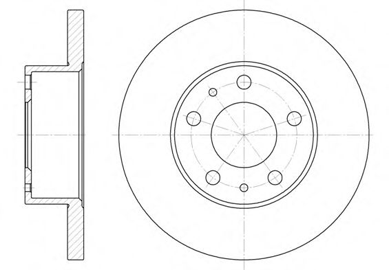 Гальмівний диск BOSCH арт. 647300