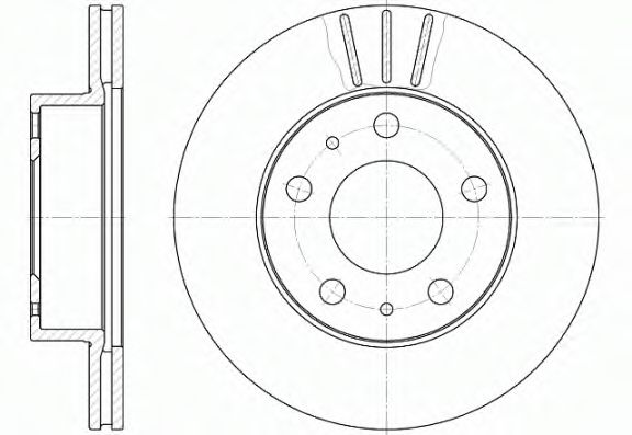 Гальмівний диск BOSCH арт. 650410