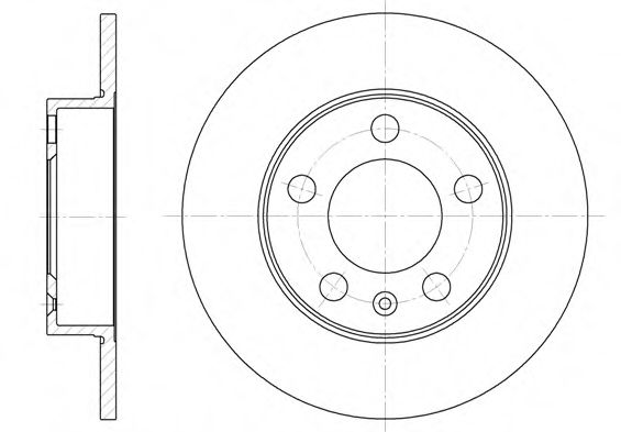 Гальмівний диск BLUEPRINT арт. 654700