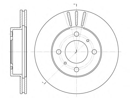 Гальмівний диск BLUEPRINT арт. 655710