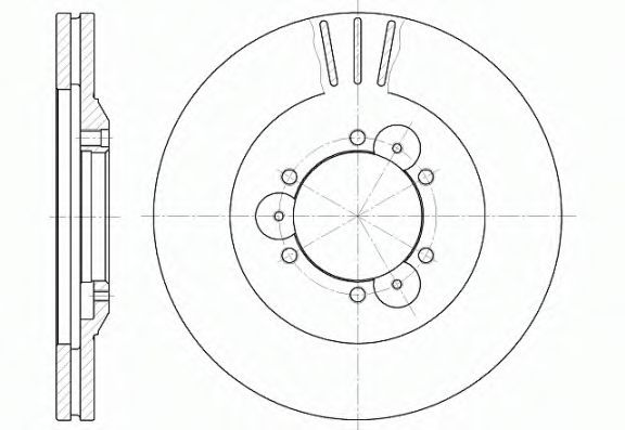 Гальмівний диск BOSCH арт. 656010