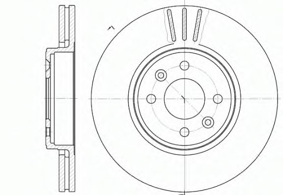 Гальмівний диск BOSCH арт. 658310