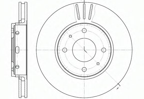 Гальмівний диск BLUEPRINT арт. 658510