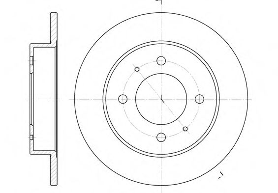 Гальмівний диск BLUEPRINT арт. 662700