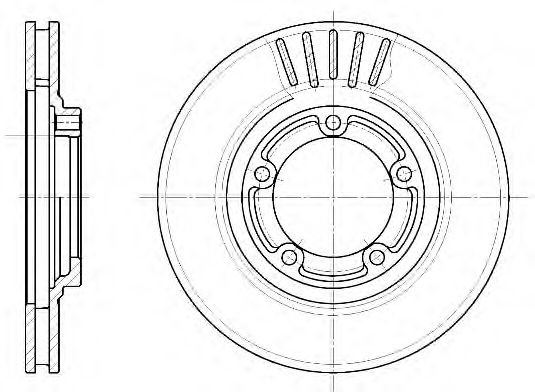 Гальмівний диск BLUEPRINT арт. 663610